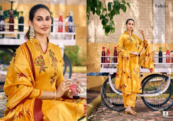 Azara Radhika Noor Jam Cotton Designer Dress Material Collection